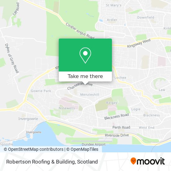 Robertson Roofing & Building map