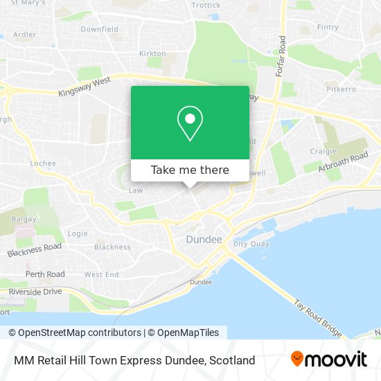 MM Retail Hill Town Express Dundee map