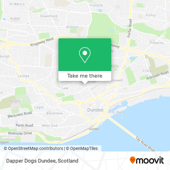 Dapper Dogs Dundee map