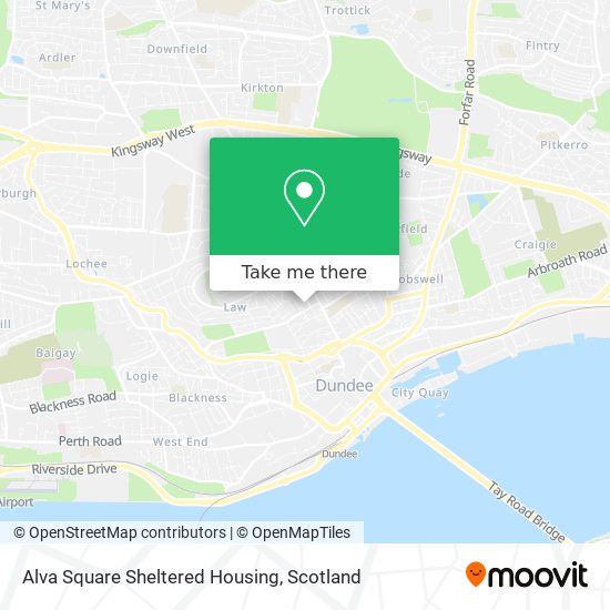 Alva Square Sheltered Housing map