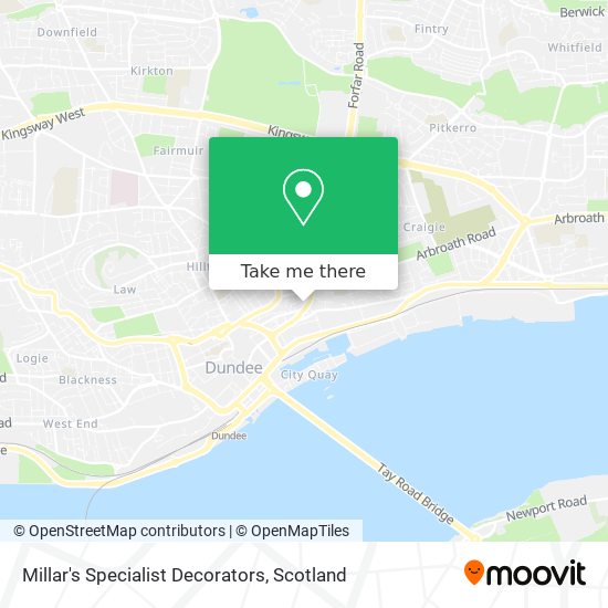 Millar's Specialist Decorators map