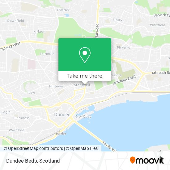 Dundee Beds map