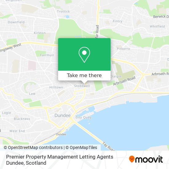 Premier Property Management Letting Agents Dundee map