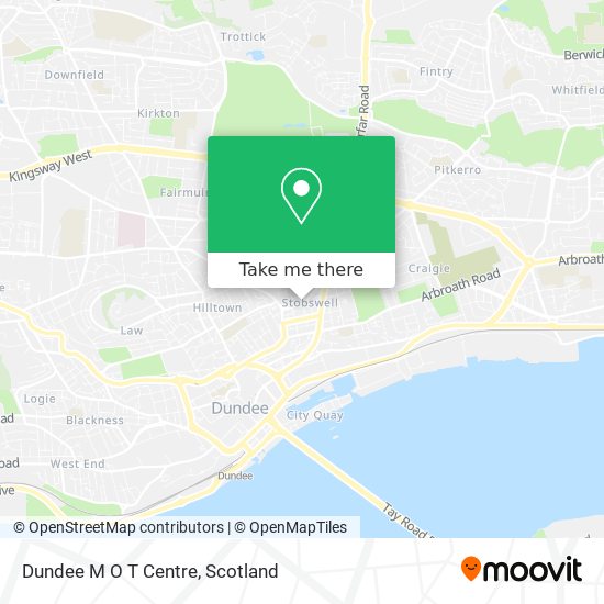 Dundee M O T Centre map