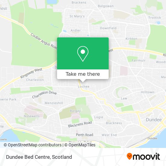 Dundee Bed Centre map