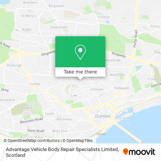 Advantage Vehicle Body Repair Specialists Limited map