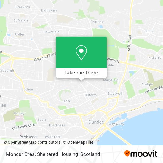 Moncur Cres. Sheltered Housing map