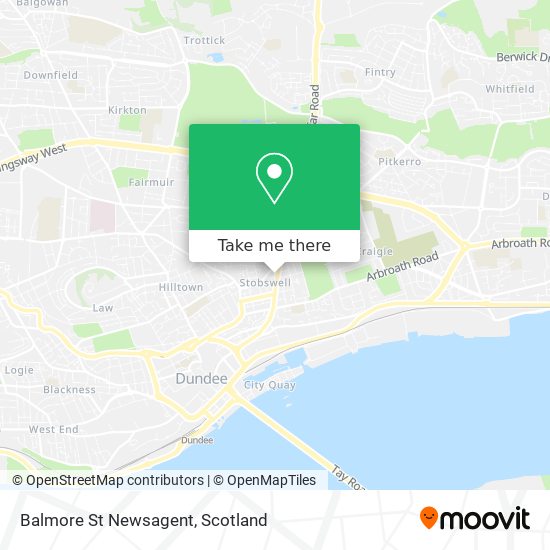 Balmore St Newsagent map