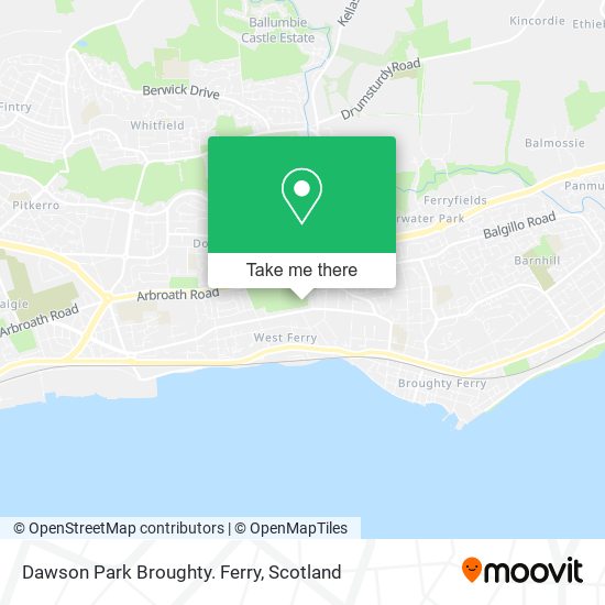 Dawson Park Broughty. Ferry map