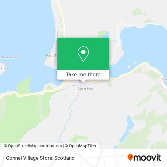 Connel Village Store map