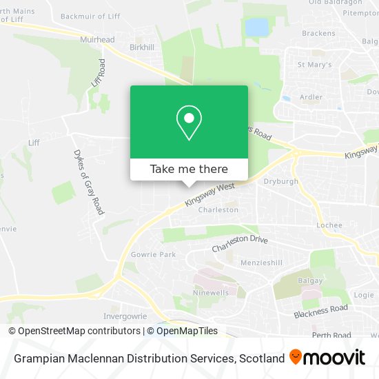 Grampian Maclennan Distribution Services map