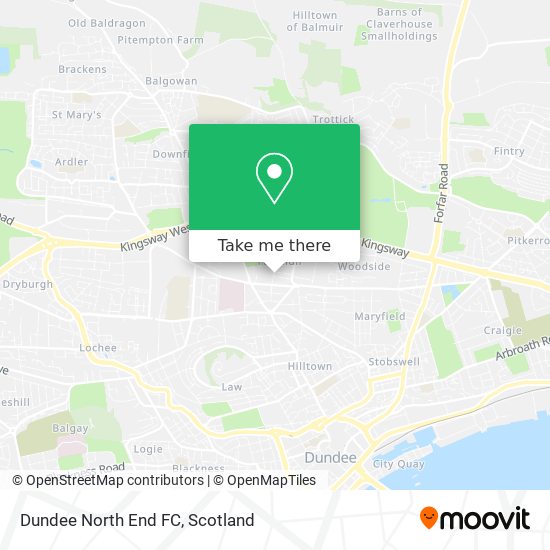 Dundee North End FC map