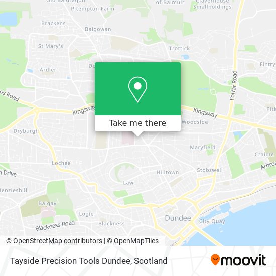 Tayside Precision Tools Dundee map