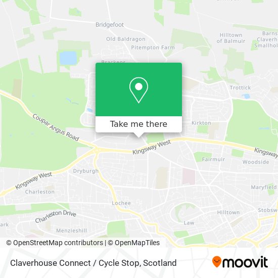 Claverhouse Connect / Cycle Stop map