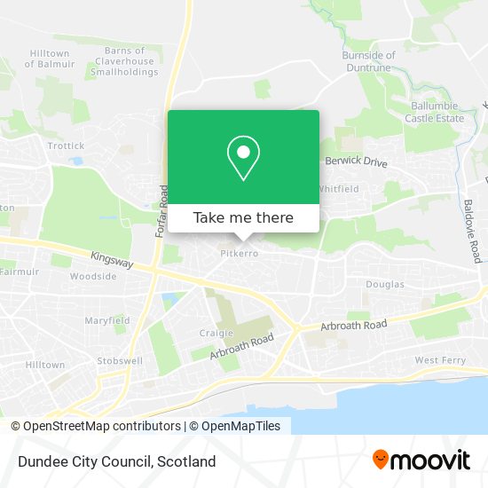 Dundee City Council map