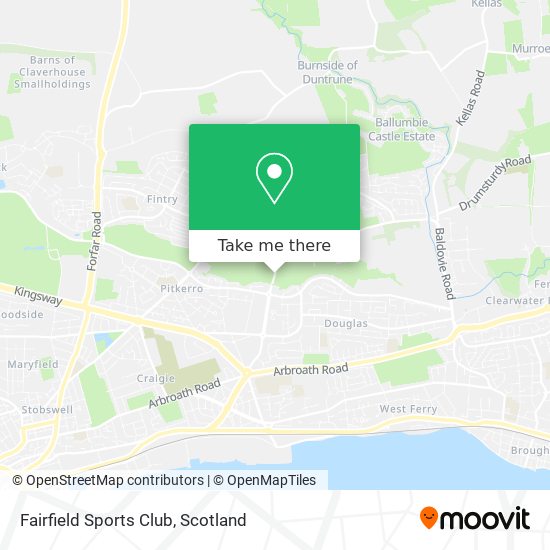 Fairfield Sports Club map