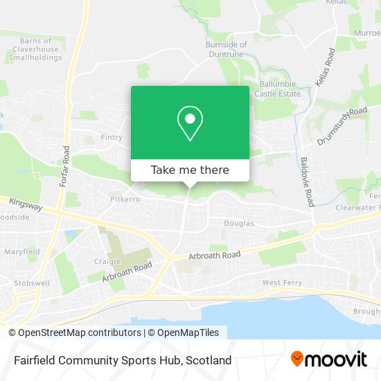 Fairfield Community Sports Hub map