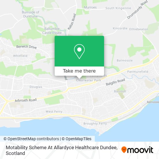 Motability Scheme At Allardyce Healthcare Dundee map