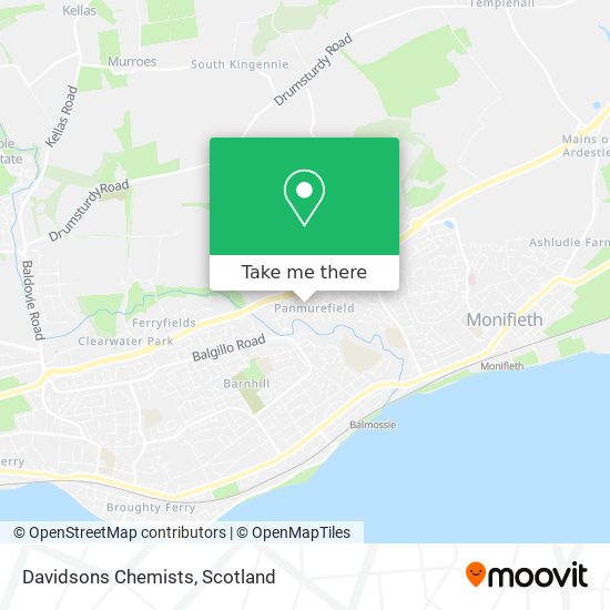 Davidsons Chemists map
