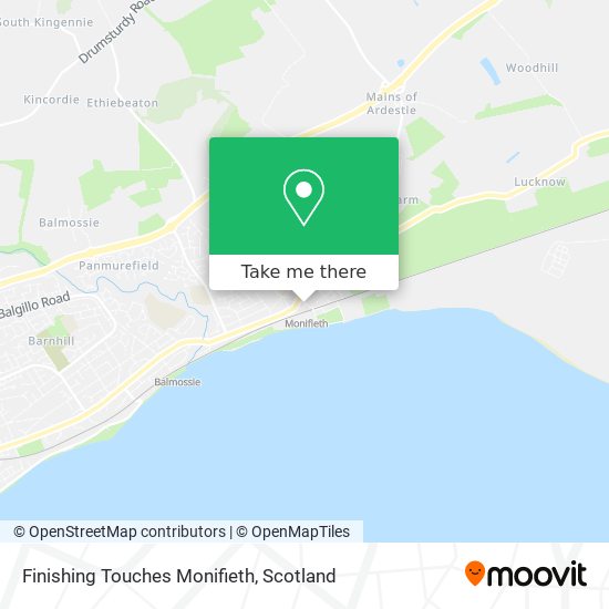 Finishing Touches Monifieth map