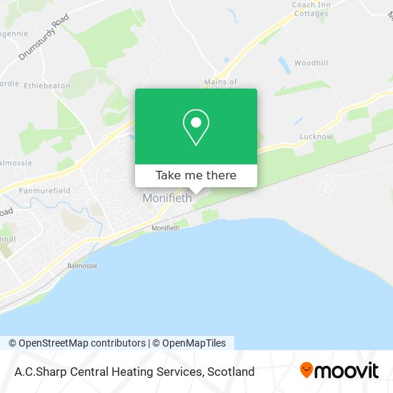 A.C.Sharp Central Heating Services map
