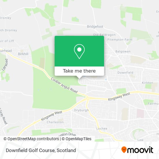 Downfield Golf Course map