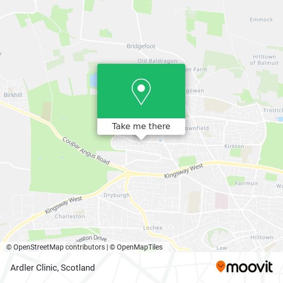 Ardler Clinic map