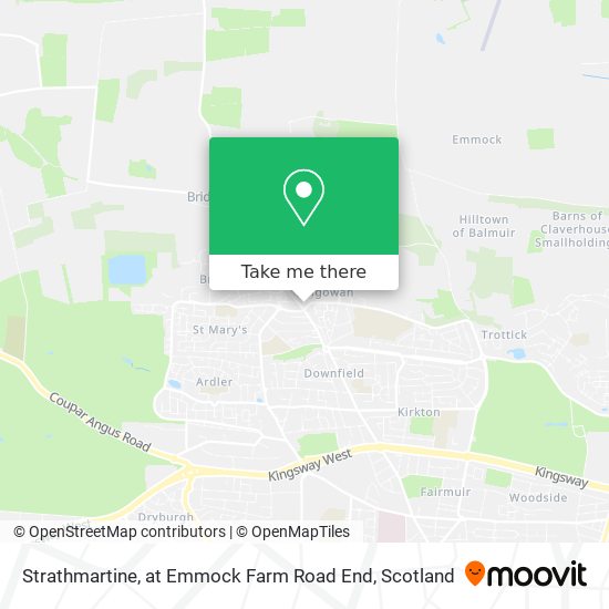 Strathmartine, at Emmock Farm Road End map