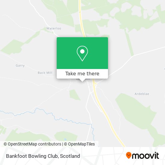 Bankfoot Bowling Club map