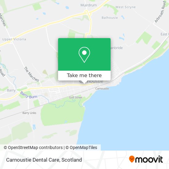 Carnoustie Dental Care map