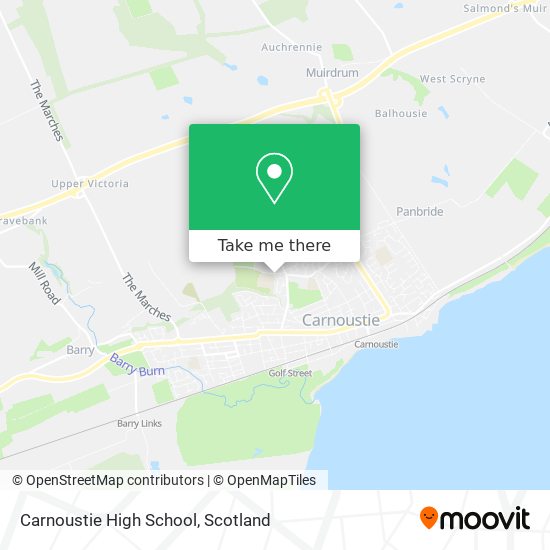 Carnoustie High School map