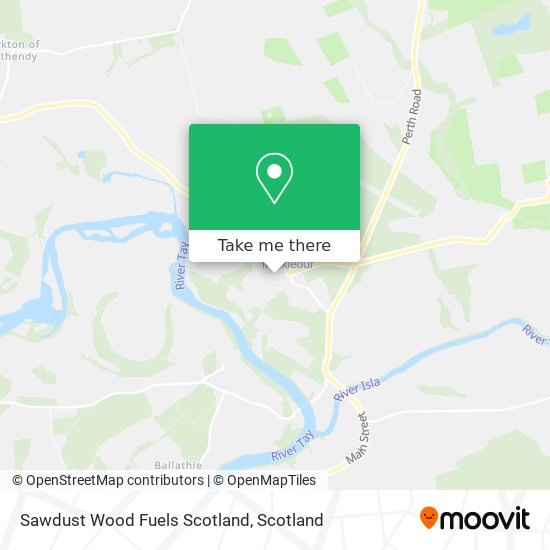 Sawdust Wood Fuels Scotland map