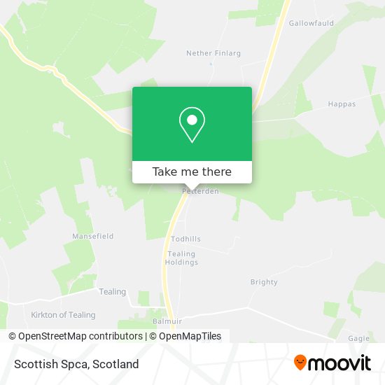 Scottish Spca map