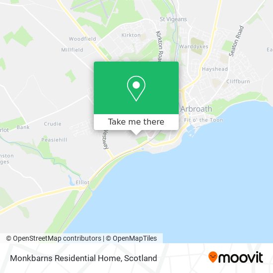 Monkbarns Residential Home map