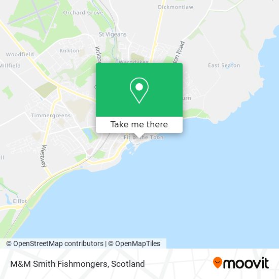 M&M Smith Fishmongers map