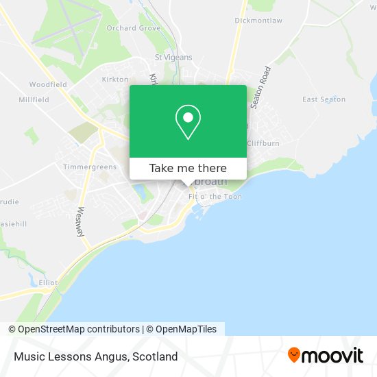 Music Lessons Angus map