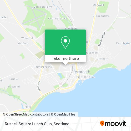 Russell Square Lunch Club map