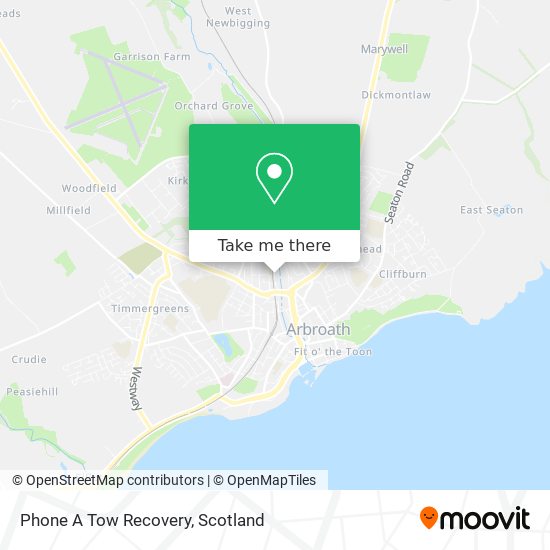 Phone A Tow Recovery map