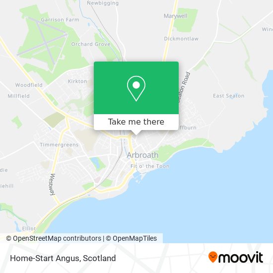 Home-Start Angus map