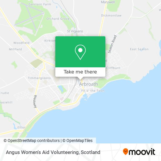 Angus Women's Aid Volunteering map