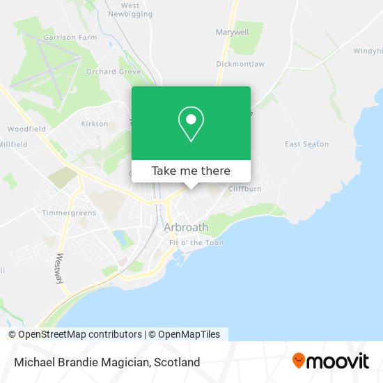 Michael Brandie Magician map