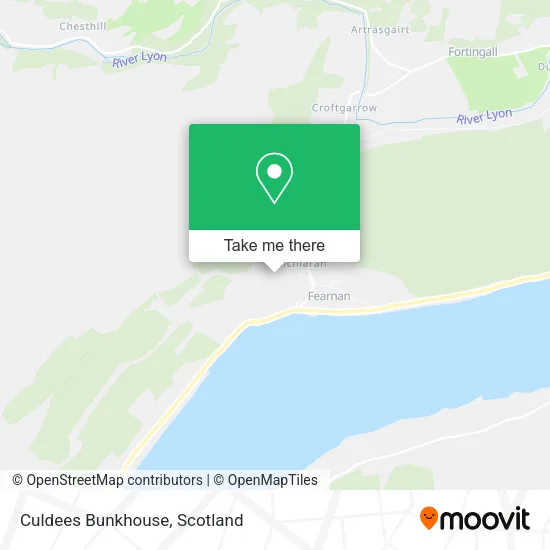 Culdees Bunkhouse map