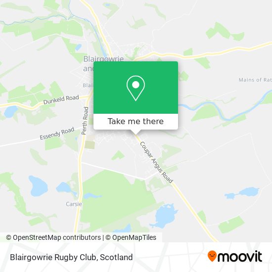 Blairgowrie Rugby Club map