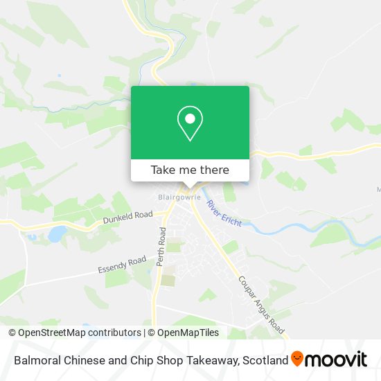 Balmoral Chinese and Chip Shop Takeaway map