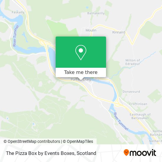 The Pizza Box by Events Boxes map