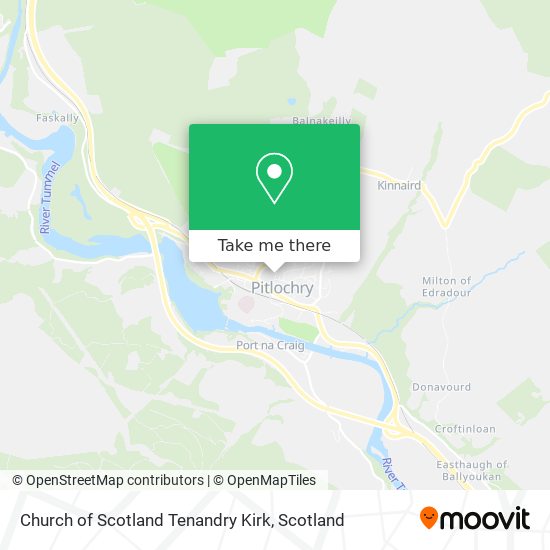 Church of Scotland Tenandry Kirk map