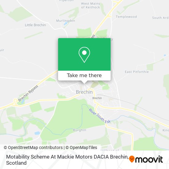 Motability Scheme At Mackie Motors DACIA Brechin map