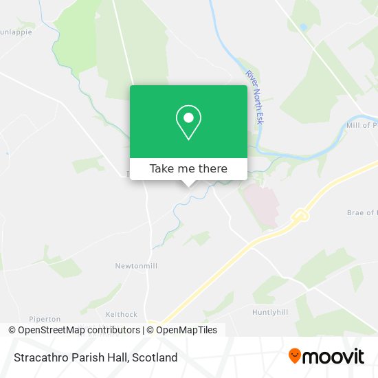 Stracathro Parish Hall map