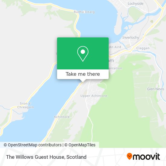 The Willows Guest House map
