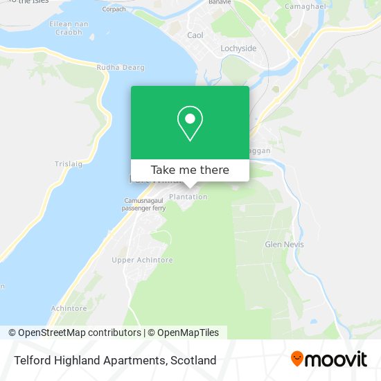 Telford Highland Apartments map